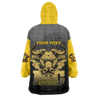Personalized African American Buffalo Soldier Wearable Blanket Hoodie We Can We Will - Black - Wonder Print Shop
