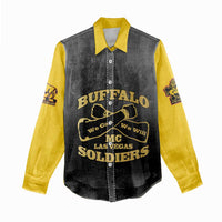 Personalized African American Buffalo Soldier Women Casual Shirt We Can We Will - Black - Wonder Print Shop