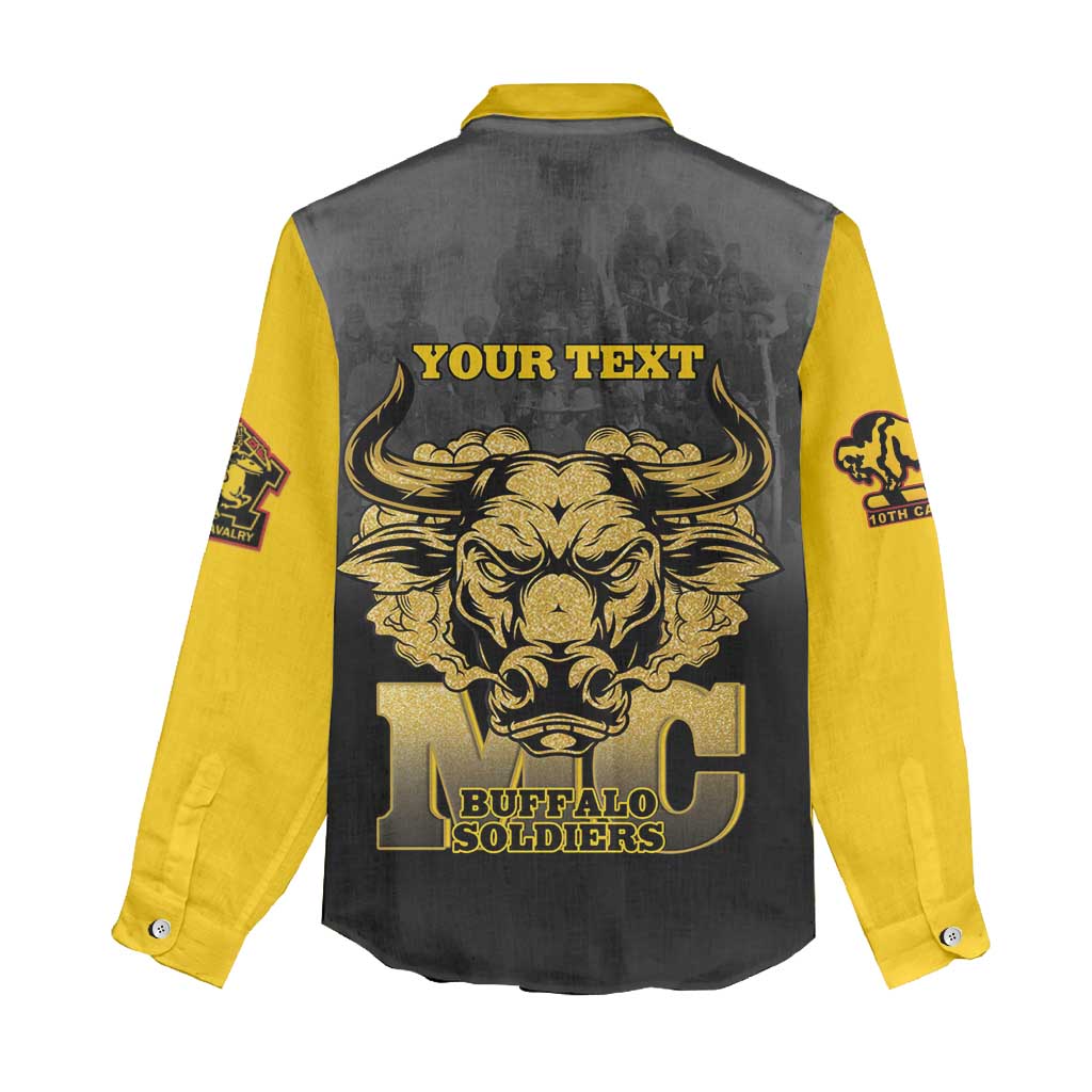 Personalized African American Buffalo Soldier Women Casual Shirt We Can We Will - Black - Wonder Print Shop