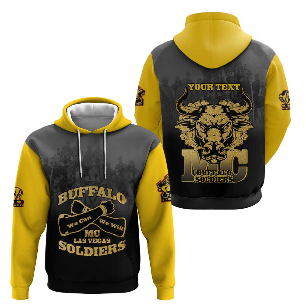 Personalized African American Buffalo Soldier Zip Hoodie We Can We Will - Black - Wonder Print Shop