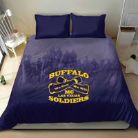 African American Buffalo Soldier Bedding Set We Can We Will - Navy Blue - Wonder Print Shop