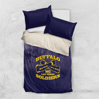 African American Buffalo Soldier Bedding Set We Can We Will - Navy Blue - Wonder Print Shop