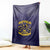 African American Buffalo Soldier Blanket We Can We Will - Navy Blue - Wonder Print Shop