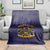 African American Buffalo Soldier Blanket We Can We Will - Navy Blue - Wonder Print Shop