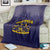 African American Buffalo Soldier Blanket We Can We Will - Navy Blue - Wonder Print Shop