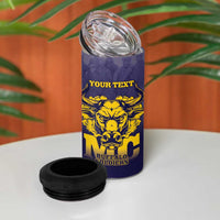 Personalized African American Buffalo Soldier 4 in 1 Can Cooler Tumbler We Can We Will - Navy Blue - Wonder Print Shop