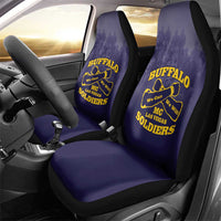 African American Buffalo Soldier Car Seat Cover We Can We Will - Navy Blue - Wonder Print Shop