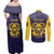Personalized African American Buffalo Soldier Couples Matching Off Shoulder Maxi Dress and Long Sleeve Button Shirt We Can We Will - Navy Blue - Wonder Print Shop