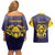 Personalized African American Buffalo Soldier Couples Matching Off Shoulder Short Dress and Hawaiian Shirt We Can We Will - Navy Blue - Wonder Print Shop