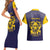 Personalized African American Buffalo Soldier Couples Matching Short Sleeve Bodycon Dress and Hawaiian Shirt We Can We Will - Navy Blue - Wonder Print Shop