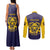Personalized African American Buffalo Soldier Couples Matching Tank Maxi Dress and Long Sleeve Button Shirt We Can We Will - Navy Blue - Wonder Print Shop