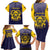 Personalized African American Buffalo Soldier Family Matching Long Sleeve Bodycon Dress and Hawaiian Shirt We Can We Will - Navy Blue - Wonder Print Shop