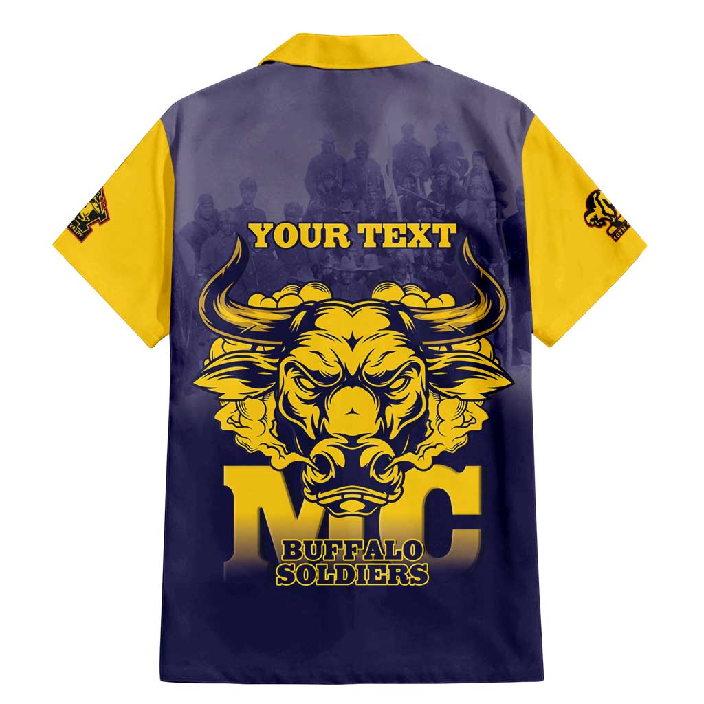 Personalized African American Buffalo Soldier Family Matching Mermaid Dress and Hawaiian Shirt We Can We Will - Navy Blue - Wonder Print Shop