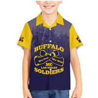 Personalized African American Buffalo Soldier Family Matching Mermaid Dress and Hawaiian Shirt We Can We Will - Navy Blue - Wonder Print Shop