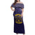 Personalized African American Buffalo Soldier Family Matching Off Shoulder Maxi Dress and Hawaiian Shirt We Can We Will - Navy Blue - Wonder Print Shop