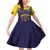 Personalized African American Buffalo Soldier Family Matching Off Shoulder Short Dress and Hawaiian Shirt We Can We Will - Navy Blue - Wonder Print Shop