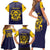 Personalized African American Buffalo Soldier Family Matching Short Sleeve Bodycon Dress and Hawaiian Shirt We Can We Will - Navy Blue - Wonder Print Shop