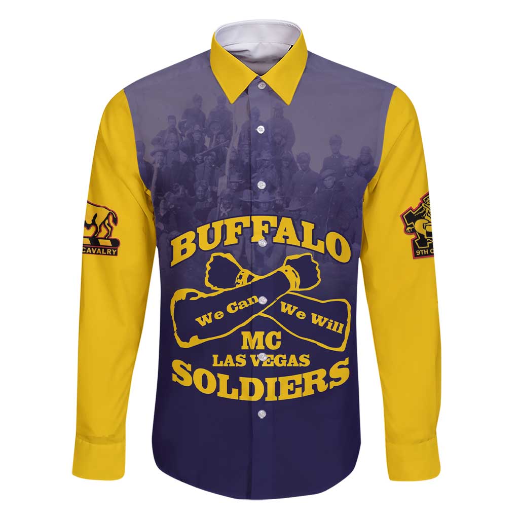 Personalized African American Buffalo Soldier Family Matching Short Sleeve Bodycon Dress and Hawaiian Shirt We Can We Will - Navy Blue - Wonder Print Shop