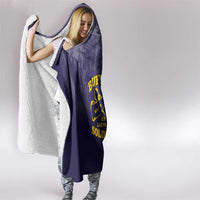 African American Buffalo Soldier Hooded Blanket We Can We Will - Navy Blue - Wonder Print Shop
