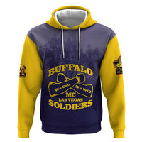 Personalized African American Buffalo Soldier Hoodie We Can We Will - Navy Blue - Wonder Print Shop