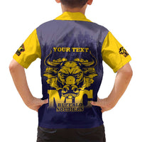 Personalized African American Buffalo Soldier Kid Hawaiian Shirt We Can We Will - Navy Blue - Wonder Print Shop