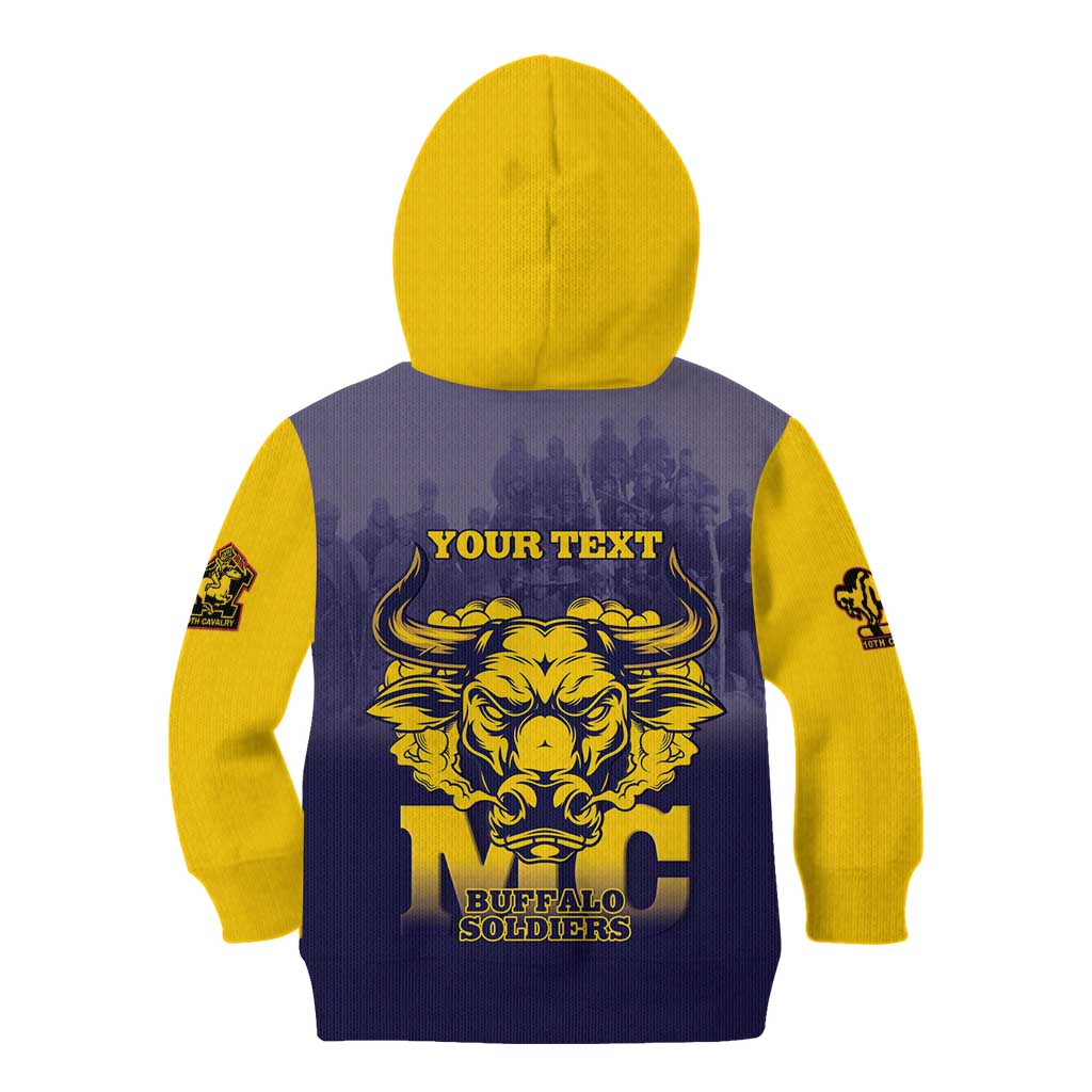 Personalized African American Buffalo Soldier Kid Hoodie We Can We Will - Navy Blue - Wonder Print Shop