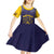 Personalized African American Buffalo Soldier Kid Short Sleeve Dress We Can We Will - Navy Blue - Wonder Print Shop