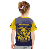 Personalized African American Buffalo Soldier Kid T Shirt We Can We Will - Navy Blue - Wonder Print Shop