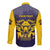 Personalized African American Buffalo Soldier Long Sleeve Button Shirt We Can We Will - Navy Blue - Wonder Print Shop