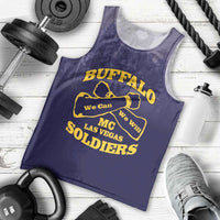 Personalized African American Buffalo Soldier Men Tank Top We Can We Will - Navy Blue - Wonder Print Shop