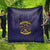 African American Buffalo Soldier Quilt We Can We Will - Navy Blue - Wonder Print Shop