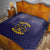 African American Buffalo Soldier Quilt We Can We Will - Navy Blue - Wonder Print Shop