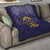 African American Buffalo Soldier Quilt We Can We Will - Navy Blue - Wonder Print Shop