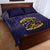 African American Buffalo Soldier Quilt Bed Set We Can We Will - Navy Blue - Wonder Print Shop