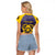 Personalized African American Buffalo Soldier Raglan Cropped T Shirt We Can We Will - Navy Blue - Wonder Print Shop
