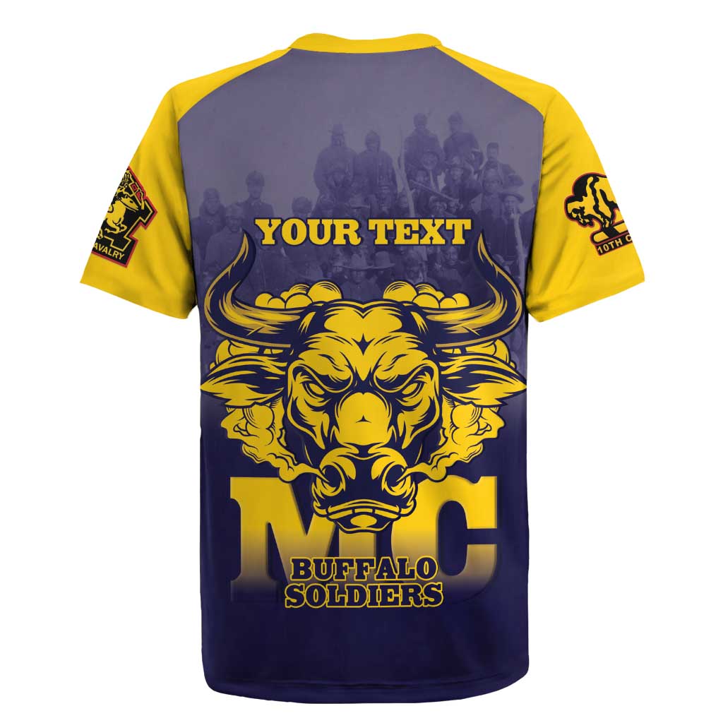 Personalized African American Buffalo Soldier Rugby Jersey We Can We Will - Navy Blue - Wonder Print Shop