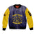Personalized African American Buffalo Soldier Sleeve Zip Bomber Jacket We Can We Will - Navy Blue - Wonder Print Shop