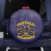 African American Buffalo Soldier Spare Tire Cover We Can We Will - Navy Blue - Wonder Print Shop