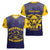 Personalized African American Buffalo Soldier Women V-Neck T-Shirt We Can We Will - Navy Blue - Wonder Print Shop