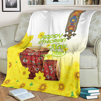 Ethiopian Enkutatash Blanket Kebero Drum With Adey Abeba Flower - Wonder Print Shop