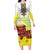 Ethiopian Enkutatash Family Matching Long Sleeve Bodycon Dress and Hawaiian Shirt Kebero Drum With Adey Abeba Flower - Wonder Print Shop