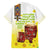 Ethiopian Enkutatash Family Matching Off Shoulder Short Dress and Hawaiian Shirt Kebero Drum With Adey Abeba Flower - Wonder Print Shop