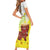 Ethiopian Enkutatash Family Matching Short Sleeve Bodycon Dress and Hawaiian Shirt Kebero Drum With Adey Abeba Flower - Wonder Print Shop