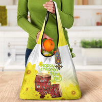 Ethiopian Enkutatash Grocery Bag Kebero Drum With Adey Abeba Flower - Wonder Print Shop