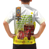 Ethiopian Enkutatash Hawaiian Shirt Kebero Drum With Adey Abeba Flower - Wonder Print Shop
