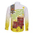 Ethiopian Enkutatash Long Sleeve Button Shirt Kebero Drum With Adey Abeba Flower - Wonder Print Shop