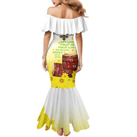 Ethiopian Enkutatash Mermaid Dress Kebero Drum With Adey Abeba Flower - Wonder Print Shop