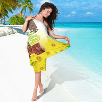 Ethiopian Enkutatash Sarong Kebero Drum With Adey Abeba Flower - Wonder Print Shop