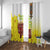 Ethiopian Enkutatash Window Curtain Kebero Drum With Adey Abeba Flower - Wonder Print Shop