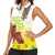 Ethiopian Enkutatash Women Sleeveless Polo Shirt Kebero Drum With Adey Abeba Flower - Wonder Print Shop